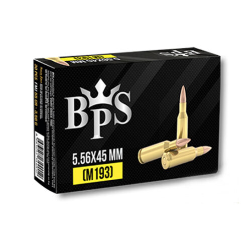 5.56x45 FMJ M193 55 grain brass casing 1200 rounds by BPS